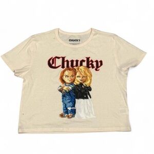 Chucky Graphic Cropped Tee